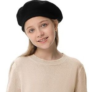 Girls Puff Short Sleeve Knit Sweaters Crewneck Pullover Sweater Kids Cute Fall
